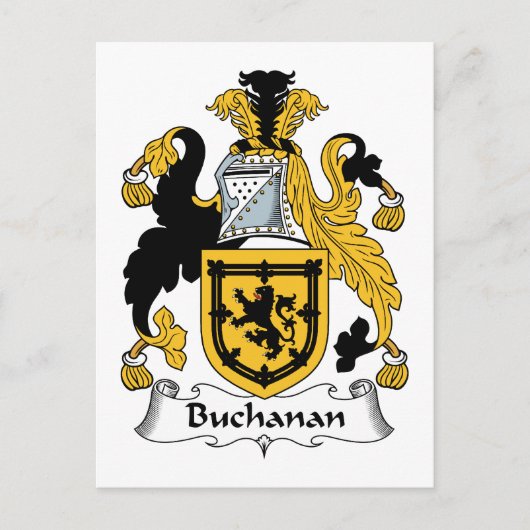 Buchanan Familienwappen Postkarte (Vorderseite)
