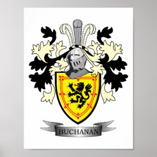 Buchanan-Familienwappen-Wappen Poster