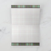 Buchanan Family Clan Kariert schottischer Kiostart Dankeskarte (Innenseite)