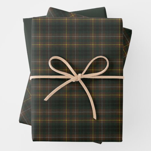 Buchanan Hunting Modern Original Scottish Tartan Geschenkpapier Set (Beispiel)