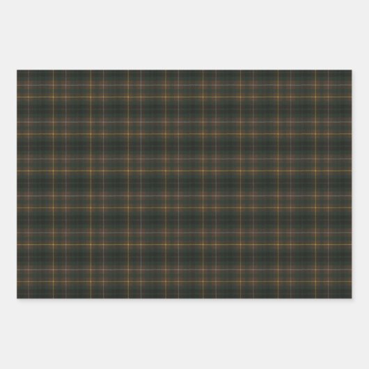 Buchanan Hunting Modern Original Scottish Tartan Geschenkpapier Set (Vorderseite)