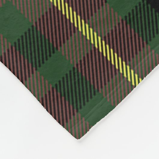 Buchanan Junting Clan Abzeichen Tartan Kariert Fleecedecke (Ecke)