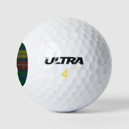 Buchanan Kariert Custom Monogram Golf Balls Golfball (Logo)