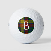 Buchanan Kariert Custom Monogram Golf Balls Golfball (Vorderseite)
