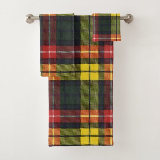 Buchanan Modern Original Scottish Tartan Badhandtuch Set (Insitu)