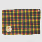 Buchanan Modern Original Scottish Tartan Golfhandtuch (Horizontal)