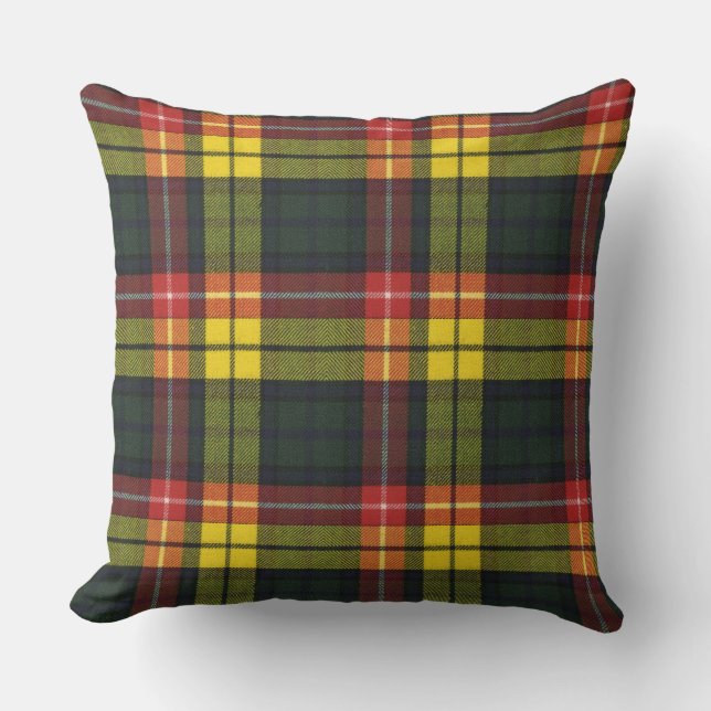 Buchanan Modern Original Scottish Tartan Kissen (Vorderseite)