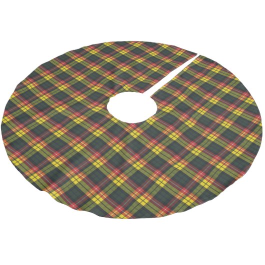 Buchanan Modern Scottish Tartan Polyester Weihnachtsbaumdecke (Schrägansicht)