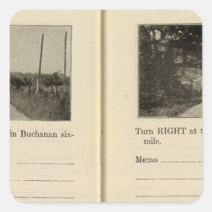 Buchanan, New York Quadratischer Aufkleber