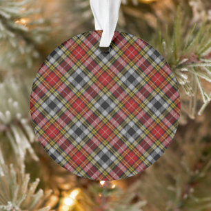 Buchanan Old Dress Scottish Clan Tartan Kariert Ornament