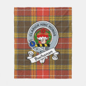 Buchanan Old Set Weathered Clan Abzeichen Tartan K Fleecedecke (Vorderseite)
