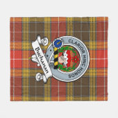 Buchanan Old Set Weathered Clan Abzeichen Tartan K Fleecedecke (Vorderseite (Horizontal))