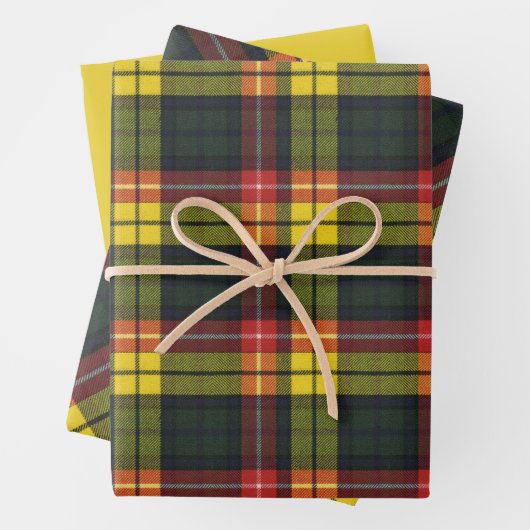 Buchanan Scottish Clan Tartan Geschenkpapier Set (Beispiel)