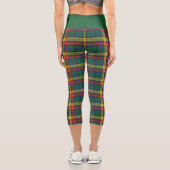 Buchanan Scottish Kariert Red Green Yellow Add Nam Capri Leggings (Rückseite)