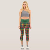 Buchanan Scottish Kariert Red Green Yellow Add Nam Capri Leggings (Vorderseite)