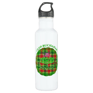 Buchanan Scottish Tartan Celtic Thistle Edelstahlflasche