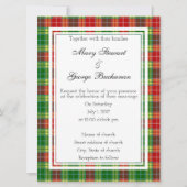 Buchanan Scottish Wedding Einladung (Vorderseite)