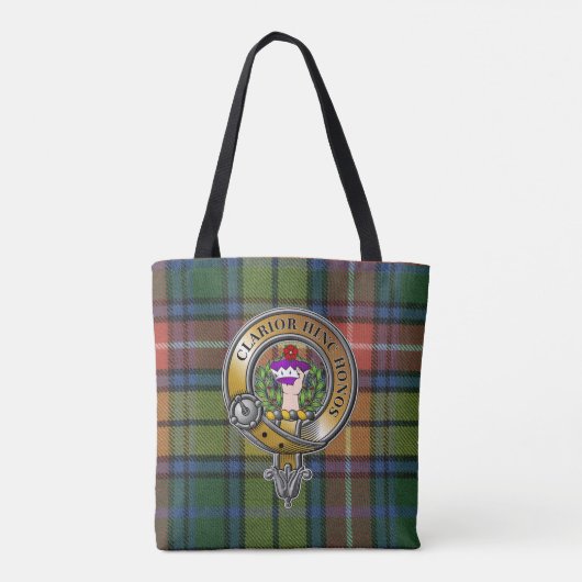 Buchanan Tartan & Abzeichen Tasche (Rückseite)