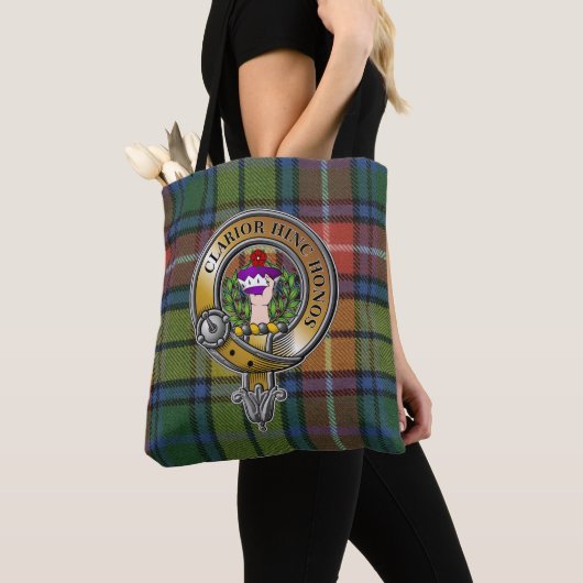 Buchanan Tartan & Abzeichen Tasche (Von Nahem)
