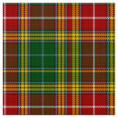 Buchanan Tartan Green Yellow Karierte Fabric Stoff (Nahaufnahme)