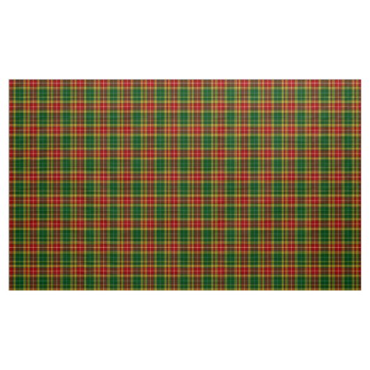 Buchanan Tartan Green Yellow Karierte Fabric Stoff (Yard (91,4 cm))