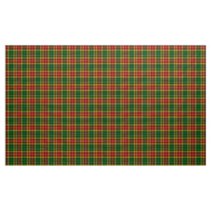 Buchanan Tartan Grün Rot Gelb Karierter Stoff