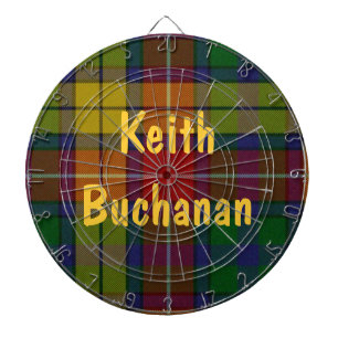 Buchanan Tartan Kariert Dart Board Dartscheibe
