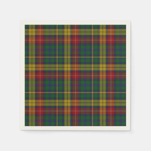 Buchanan Tartan Kariert Paper Napkins Serviette (Vorderseite)
