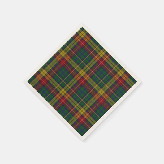Buchanan Tartan Kariert Paper Napkins Serviette (Ecke)