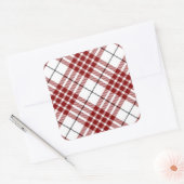 Buchanan tartan kariert quadratischer aufkleber (Umschlag)