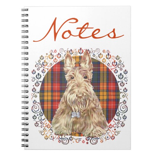 Buchanan Tartan Scottie Notizblock (Vorderseite)