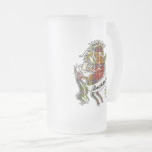 Buchanan Tartan Unicorn Mattglas Bierglas (VorderseiteRechts)