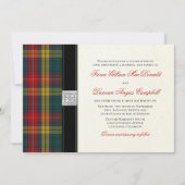 Buchanan Tartan Wedding Einladung (Vorderseite)