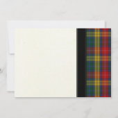 Buchanan Tartan Wedding Einladung (Rückseite)