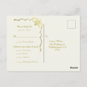 Buchanan Tartan Wedding Response Postkarte (Rückseite)