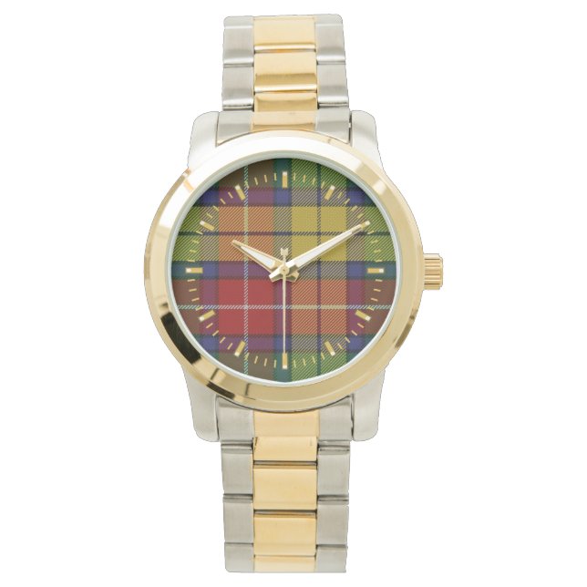 Buchanan Tartan Zwei-Töne-Uhr Armbanduhr (Vorderseite)