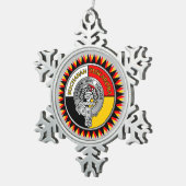 Buchanan - Tuscarora Wappen T - Shirt Schneeflocken Zinn-Ornament (Rechts)