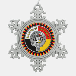 Buchanan - Tuscarora Wappen T - Shirt Schneeflocken Zinn-Ornament