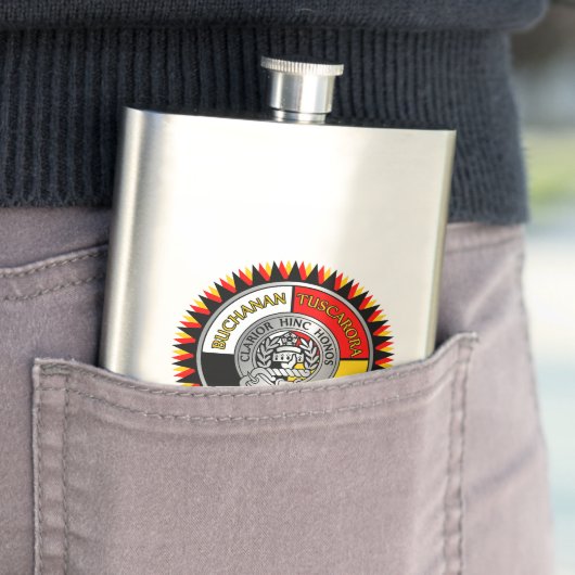 Buchanan - Wappen Tuscarora Flachmann (Beispiel)