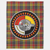 Buchanan - Wappen Tuscarora Fleecedecke (Vorderseite)