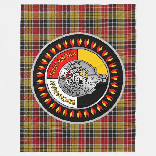 Buchanan - Wappen Tuscarora Fleecedecke (Vorderseite)