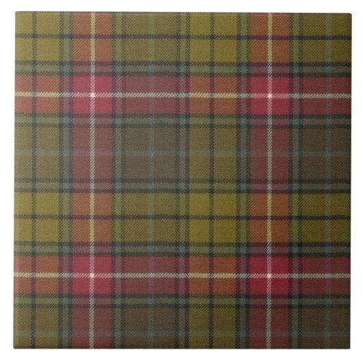 Buchanan Weathered Original Scottish Clan Tartan Fliese (Vorderseite)