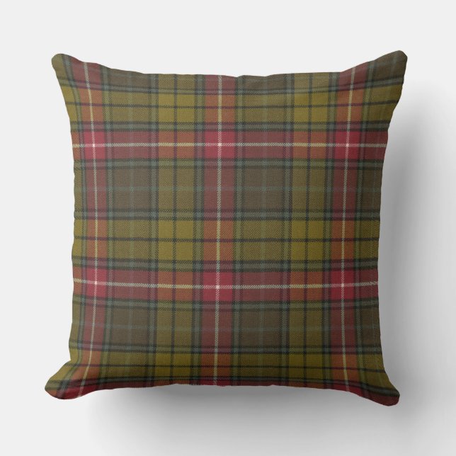 Buchanan Weathered Original Tartan Square Kissen (Vorderseite)