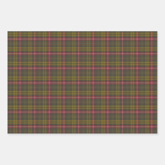 Buchanan Weathered Scottish Tartan Geschenkpapier Set (Vorderseite)