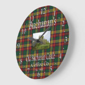 Buchanan's alte Buchanan Burg Kaffee Co. Große Wanduhr (Winkel)