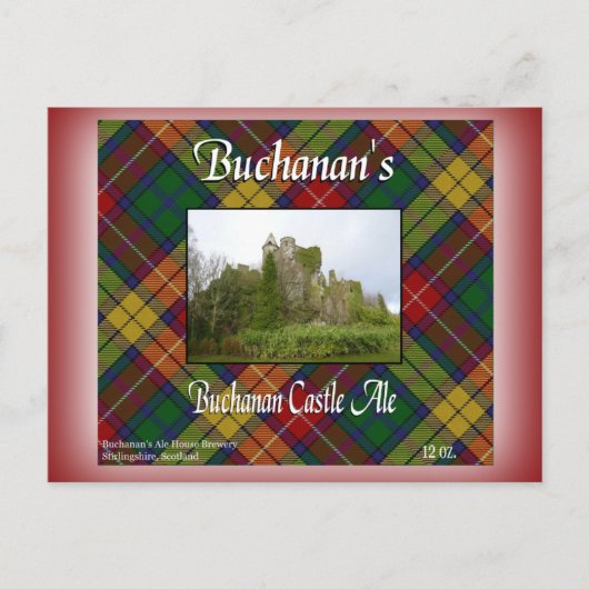 Buchanan's Buchanan Castle Ale Postkarte (Vorderseite)