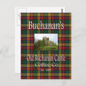 Buchanan's Old Buchanan Castle Coffee Co. Postkart Postkarte (Vorne/Hinten)