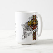 Buchanantartan-Kreuz Kaffeetasse (VorderseiteRechts)