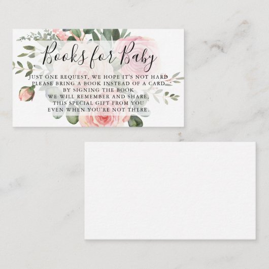 Buchanforderung | Einladung zur Babydusche (Vorne/Hinten)