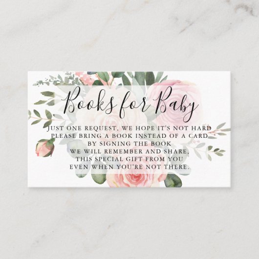 Buchanforderung | Einladung zur Babydusche (Vorderseite)